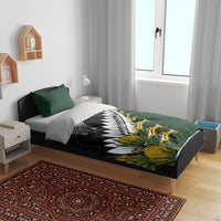 Rugby New Zealand And South Africa Bedding Set Silver Fern With Springboks LT05 - Polynesian Pride