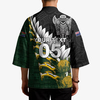 Custom Rugby New Zealand And South Africa Kimono Silver Fern With Springboks
