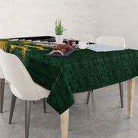 Rugby New Zealand And South Africa Tablecloth Silver Fern With Springboks LT05 - Polynesian Pride