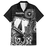 Personalized Hawaii Makahiki Season Family Matching Summer Maxi Dress and Hawaiian Shirt Akua Loa Polynesian Pattern LT05 Dad's Shirt - Short Sleeve Black - Polynesian Pride