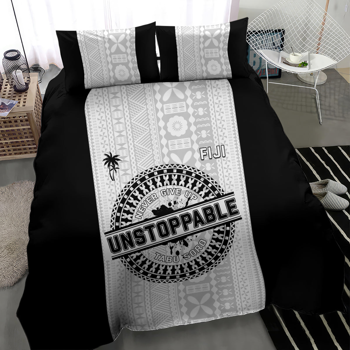 Fiji Obstacle Race 2023 Bedding Set Never Give Up LT05 - Polynesian Pride