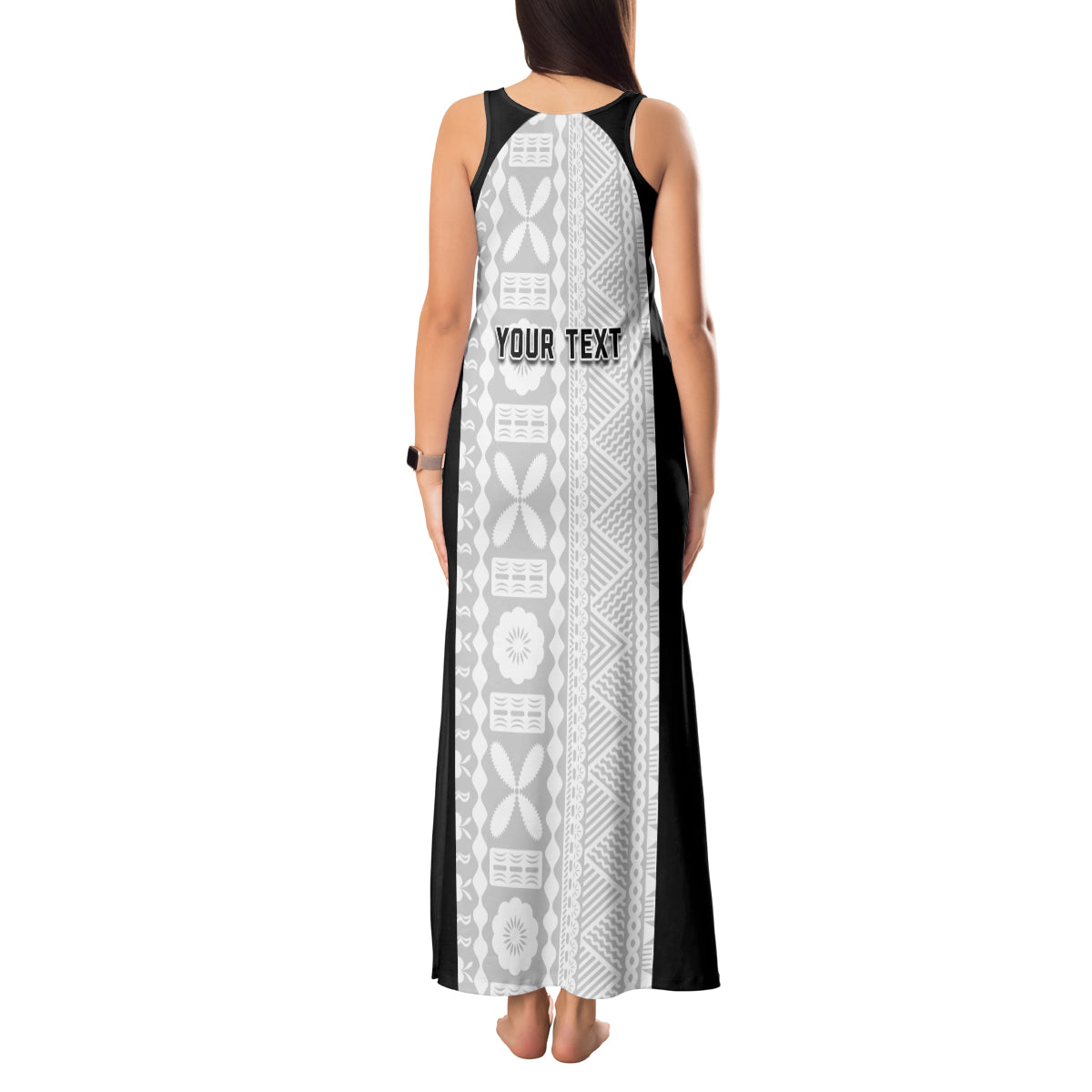 Personalized Fiji Obstacle Race 2023 Tank Maxi Dress Never Give Up LT05 - Polynesian Pride