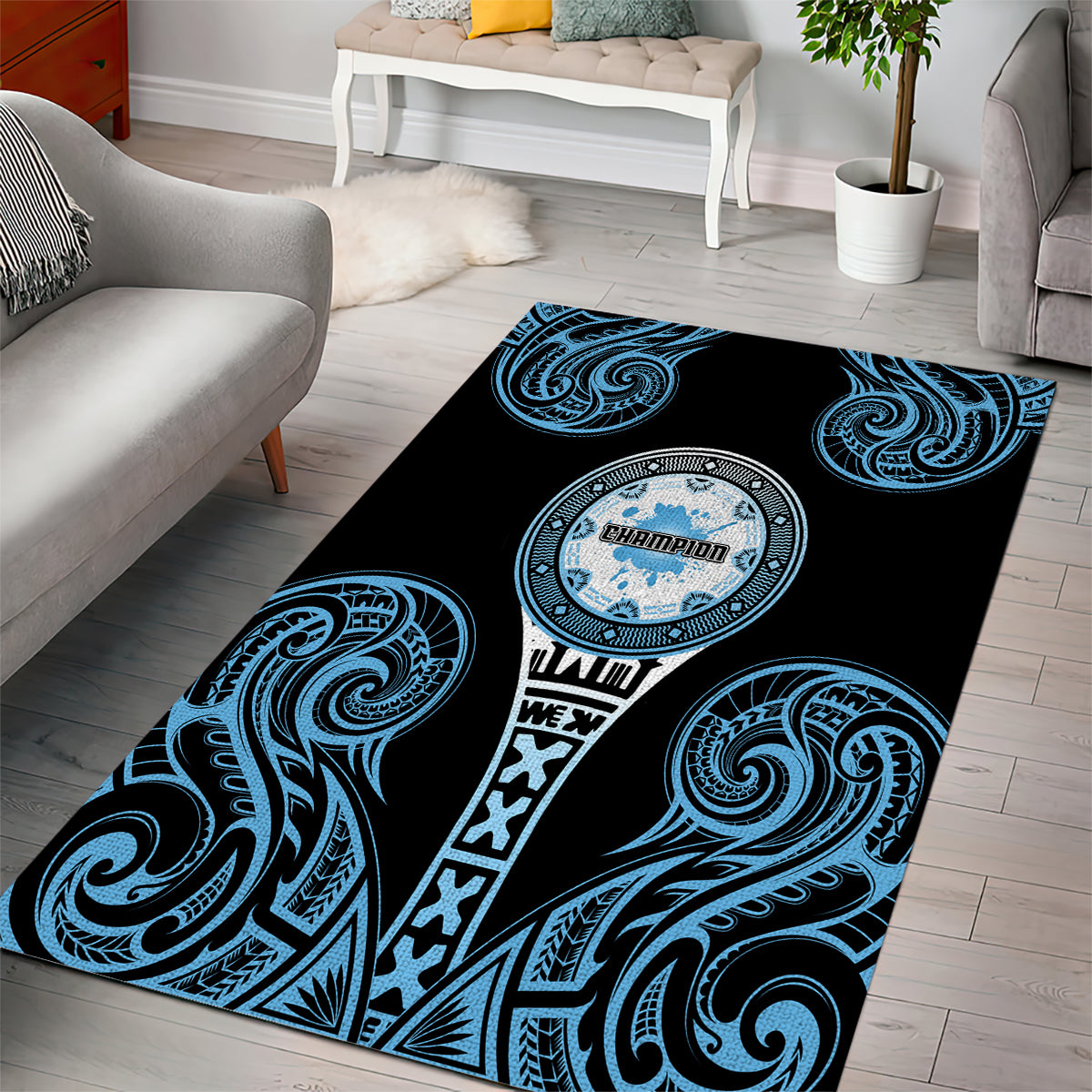 Fiji Obstacle Race 2023 Area Rug Go Champion LT05 - Polynesian Pride