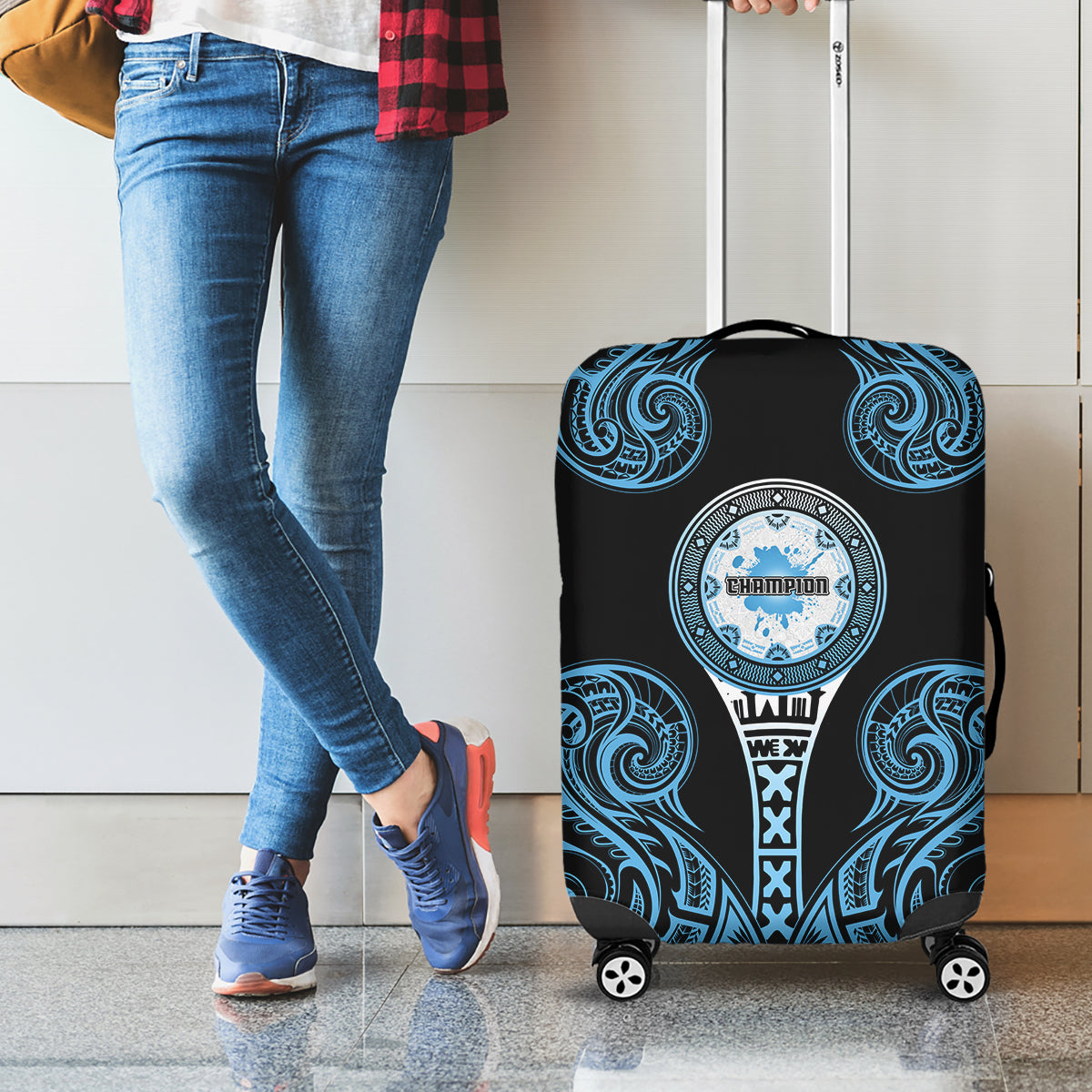 Fiji Obstacle Race 2023 Luggage Cover Go Champion LT05 - Polynesian Pride