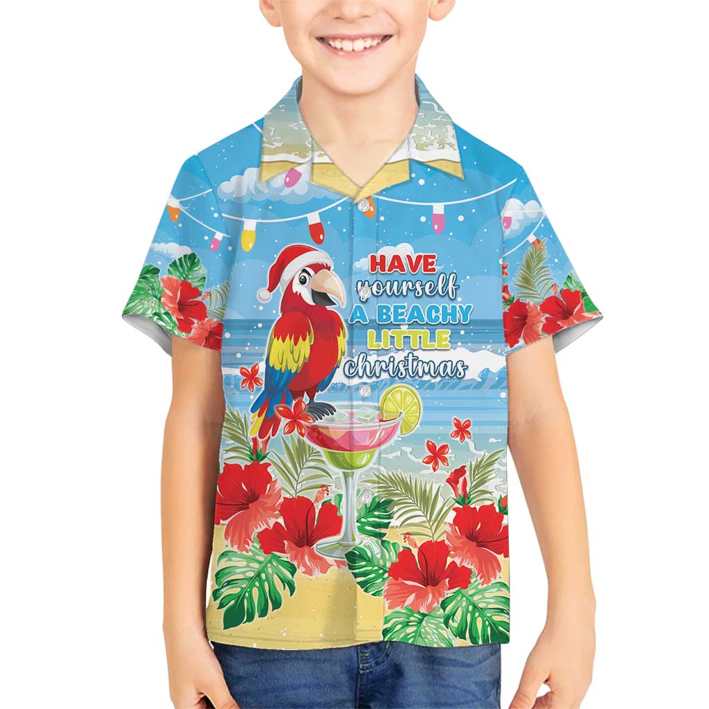 Hawaii Christmas Family Matching Summer Maxi Dress and Hawaiian Shirt Funny Macaw Parrot Tropical Vibe