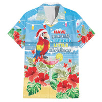 Hawaii Christmas Family Matching Tank Maxi Dress and Hawaiian Shirt Funny Macaw Parrot Tropical Vibe
