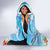 Hawaii Christmas Hooded Blanket Funny Macaw Parrot Tropical Vibe