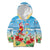 Hawaii Christmas Kid Hoodie Funny Macaw Parrot Tropical Vibe