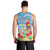 Hawaii Christmas Men Tank Top Funny Macaw Parrot Tropical Vibe