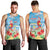 Hawaii Christmas Men Tank Top Funny Macaw Parrot Tropical Vibe