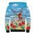 Hawaii Christmas Sherpa Hoodie Funny Macaw Parrot Tropical Vibe