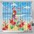 Hawaii Christmas Shower Curtain Funny Macaw Parrot Tropical Vibe