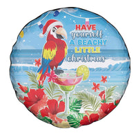 Hawaii Christmas Spare Tire Cover Funny Macaw Parrot Tropical Vibe