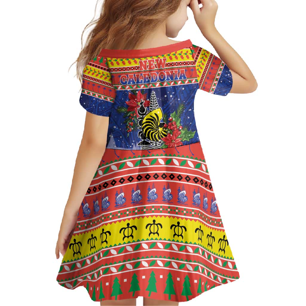 New Caledonia Christmas Family Matching Off Shoulder Maxi Dress and Hawaiian Shirt Kanaky Poinsettia Joyeux Noel LT05 - Polynesian Pride