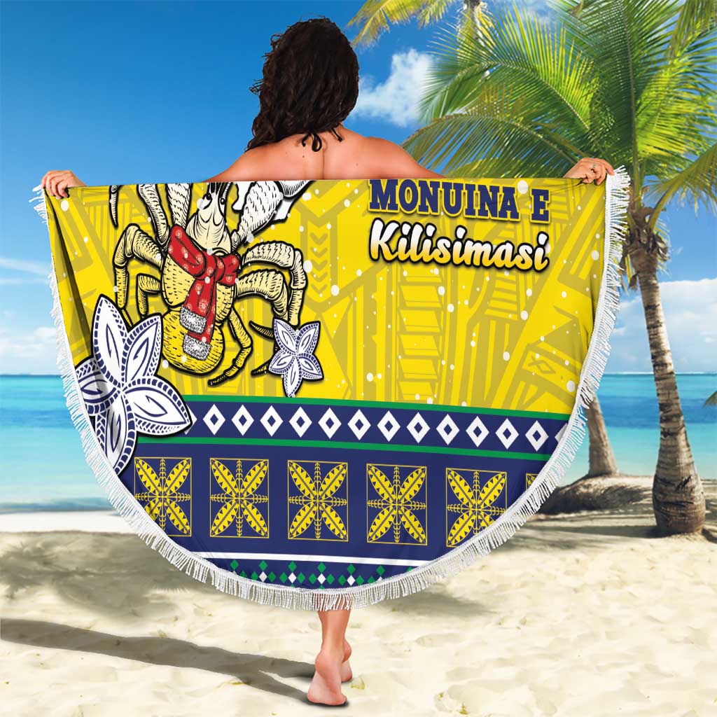 Niue The Rock Christmas Beach Blanket Niuean Crab Monuina E Kilisimasi