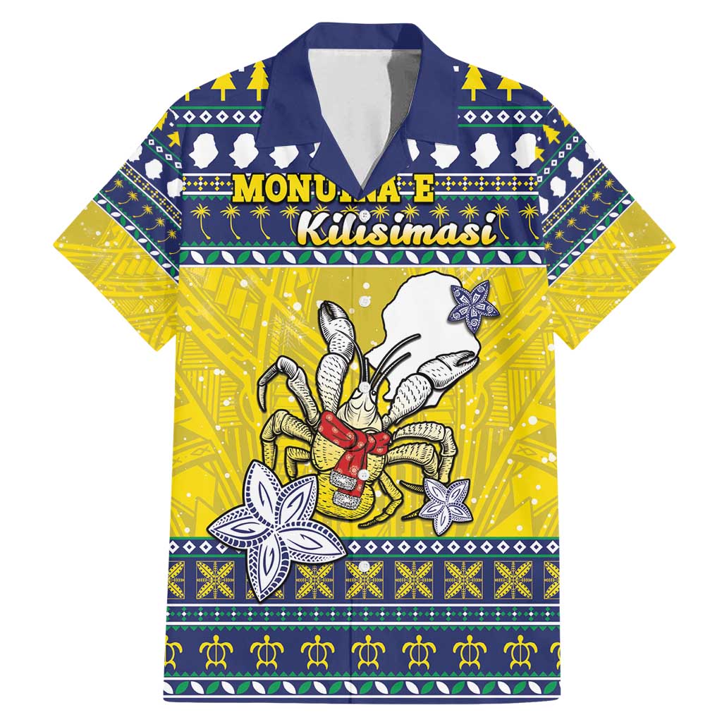 Niue The Rock Christmas Family Matching Mermaid Dress and Hawaiian Shirt Niuean Crab Monuina E Kilisimasi