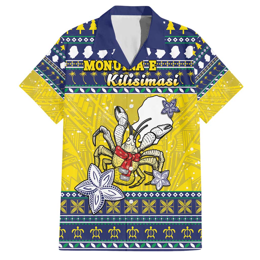 Niue The Rock Christmas Hawaiian Shirt Niuean Crab Monuina E Kilisimasi