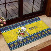 Niue The Rock Christmas Rubber Doormat Niuean Crab Monuina E Kilisimasi LT05 - Polynesian Pride