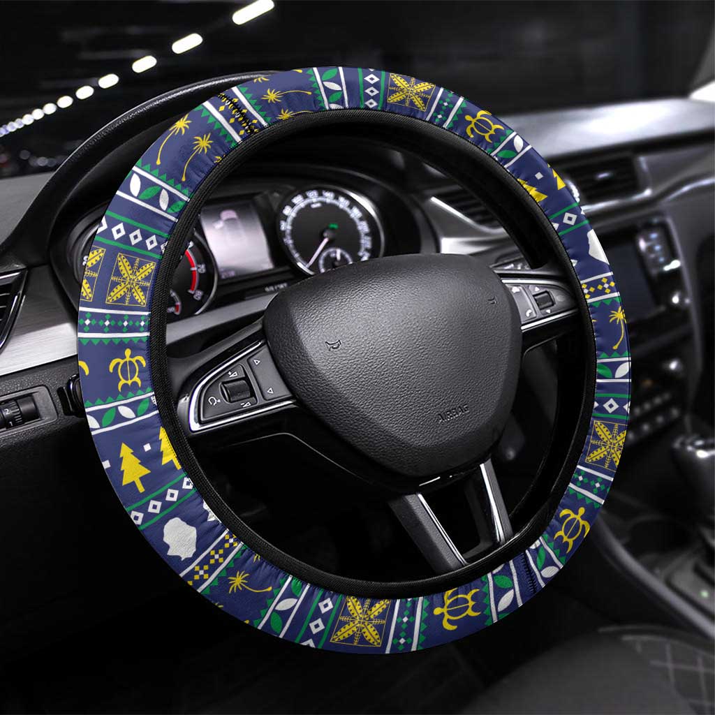 Niue The Rock Christmas Steering Wheel Cover Niuean Crab Monuina E Kilisimasi