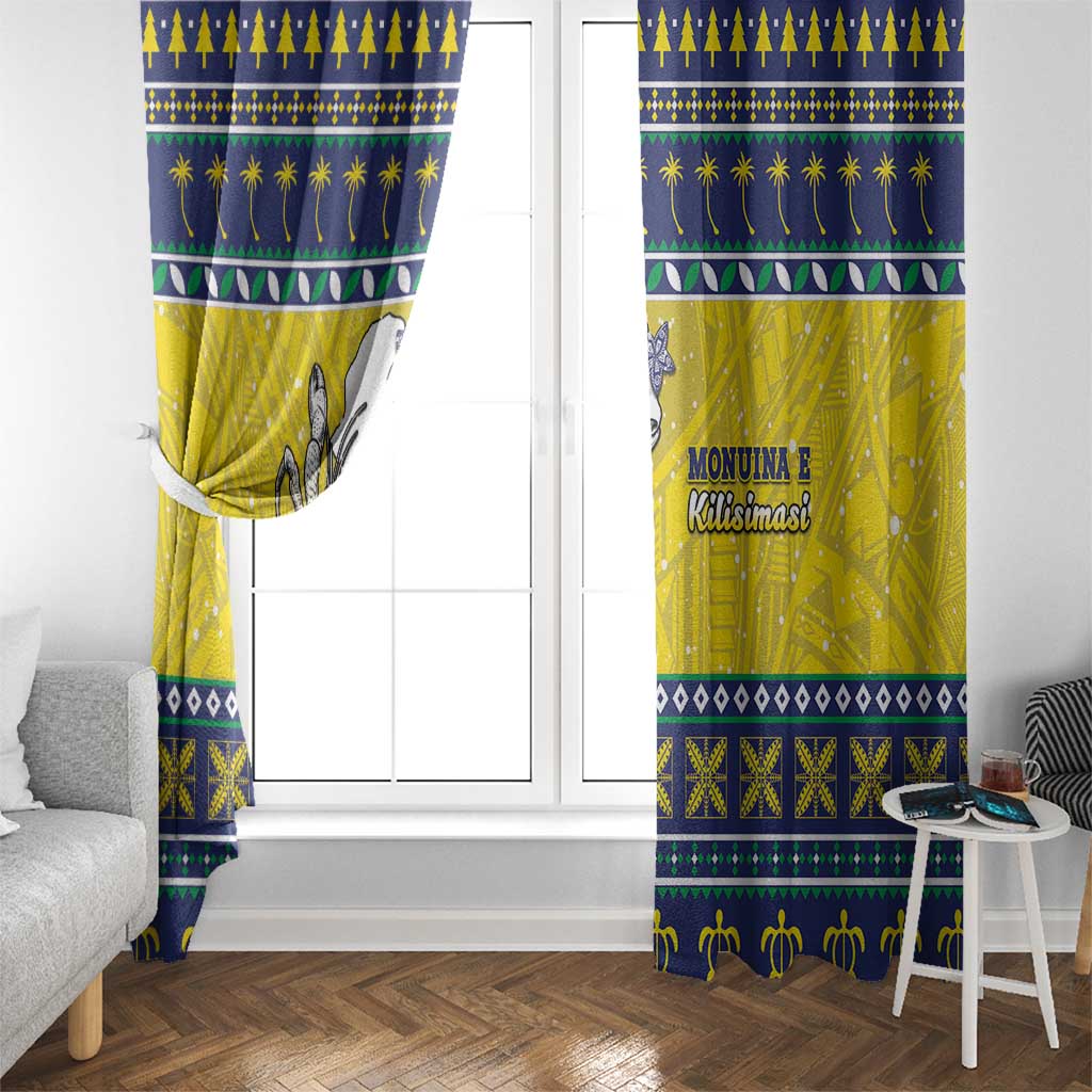 Niue The Rock Christmas Window Curtain Niuean Crab Monuina E Kilisimasi