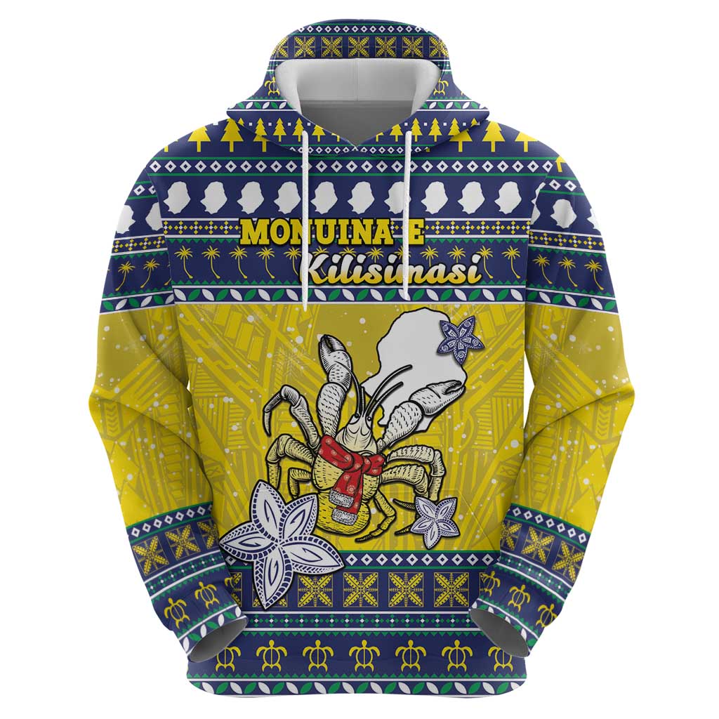 Niue The Rock Christmas Zip Hoodie Niuean Crab Monuina E Kilisimasi LT05 - Polynesian Pride
