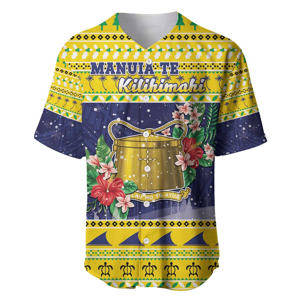 Tokelau Christmas Baseball Jersey Tokelauan Badge Manuia Te Kilihimahi