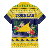 Tokelau Christmas Family Matching Off Shoulder Maxi Dress and Hawaiian Shirt Tokelauan Badge Manuia Te Kilihimahi LT05 - Polynesian Pride