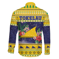 Tokelau Christmas Family Matching Off Shoulder Maxi Dress and Hawaiian Shirt Tokelauan Badge Manuia Te Kilihimahi LT05 - Polynesian Pride