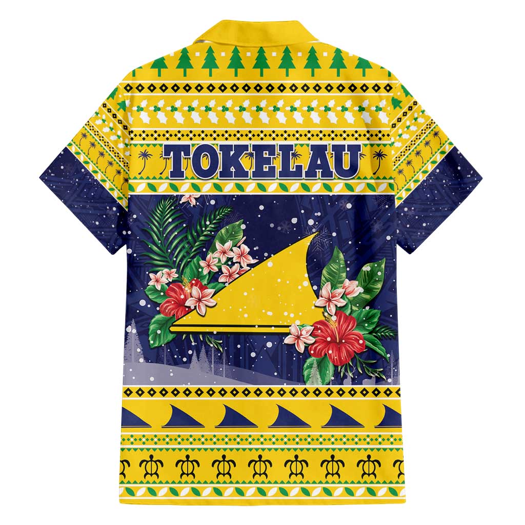 Tokelau Christmas Family Matching Tank Maxi Dress and Hawaiian Shirt Tokelauan Badge Manuia Te Kilihimahi