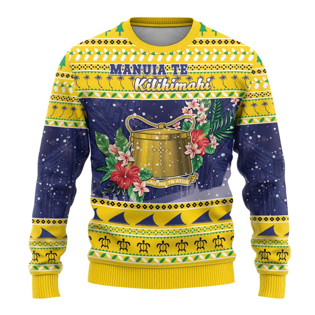 Tokelau Christmas Ugly Christmas Sweater Tokelauan Badge Manuia Te Kilihimahi