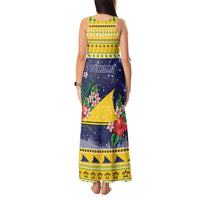 Tokelau Christmas Tank Maxi Dress Tokelauan Badge Manuia Te Kilihimahi