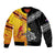 New Zealand And Papua New Guinea Rugby Custom Bomber Jacket Maori Kiwi With Bird of Paradise