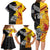 New Zealand And Papua New Guinea Rugby Custom Family Matching Long Sleeve Bodycon Dress and Hawaiian Shirt Maori Kiwi With Bird of Paradise