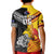 New Zealand And Papua New Guinea Rugby Custom Kid Polo Shirt Maori Kiwi With Bird of Paradise