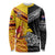 New Zealand And Papua New Guinea Rugby Custom Long Sleeve Shirt Maori Kiwi With Bird of Paradise