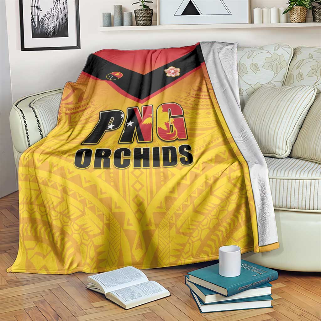 Papua New Guinea Rugby Blanket Go Orchids Pacific Champions