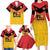 Papua New Guinea Rugby Custom Family Matching Long Sleeve Bodycon Dress and Hawaiian Shirt Go Orchids Pacific Champions