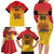 Papua New Guinea Rugby Custom Family Matching Long Sleeve Bodycon Dress and Hawaiian Shirt Go Orchids Pacific Champions