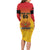 Papua New Guinea Rugby Custom Family Matching Long Sleeve Bodycon Dress and Hawaiian Shirt Go Orchids Pacific Champions