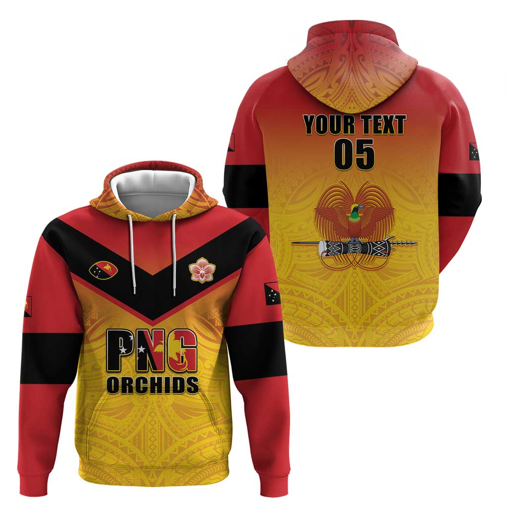 Papua New Guinea Rugby Custom Hoodie Go Orchids Pacific Champions