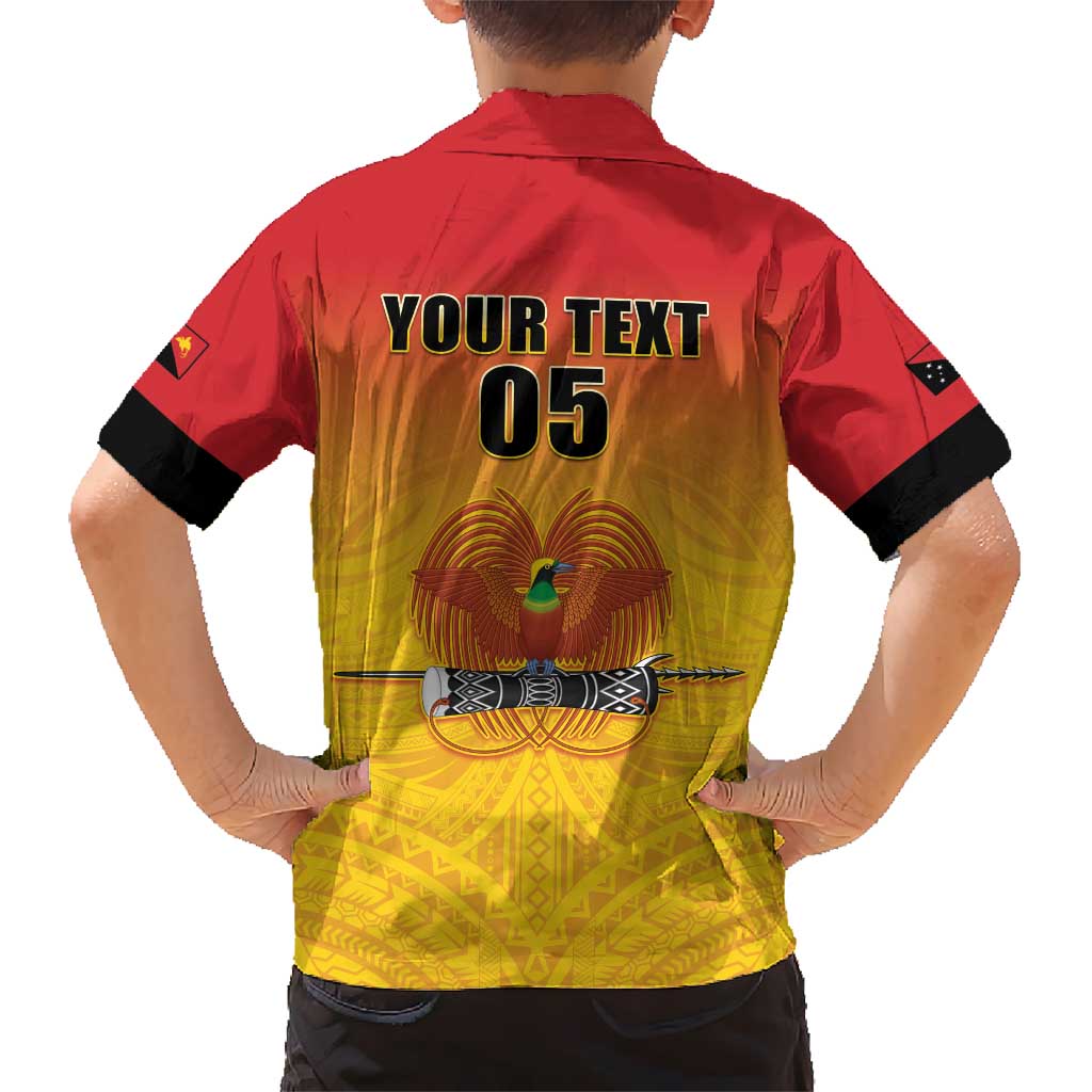 Papua New Guinea Rugby Custom Kid Hawaiian Shirt Go Orchids Pacific Champions