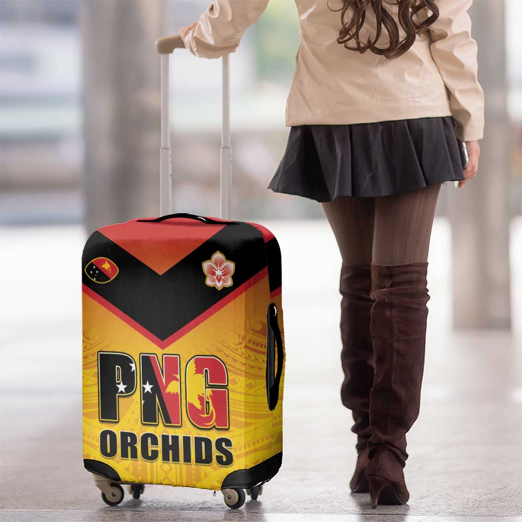 Papua New Guinea Rugby Luggage Cover Go Orchids Pacific Champions LT05 - Polynesian Pride