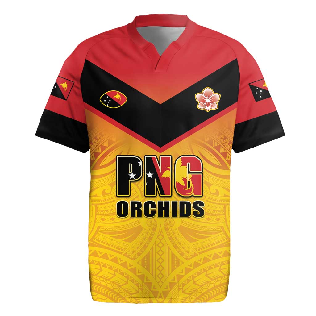 Papua New Guinea Rugby Custom Rugby Jersey Go Orchids Pacific Champions