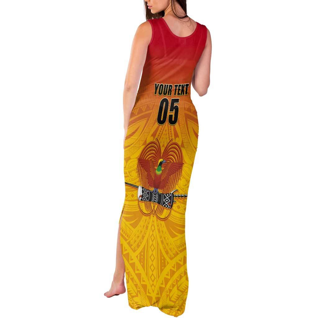 Papua New Guinea Rugby Custom Tank Maxi Dress Go Orchids Pacific Champions LT05 - Polynesian Pride