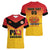 Papua New Guinea Rugby Custom Women V-Neck T-Shirt Go Orchids Pacific Champions