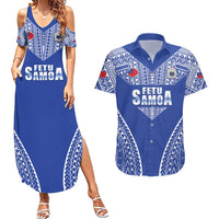 Fetu Samoa Rugby Custom Couples Matching Summer Maxi Dress and Hawaiian Shirt Go Champions