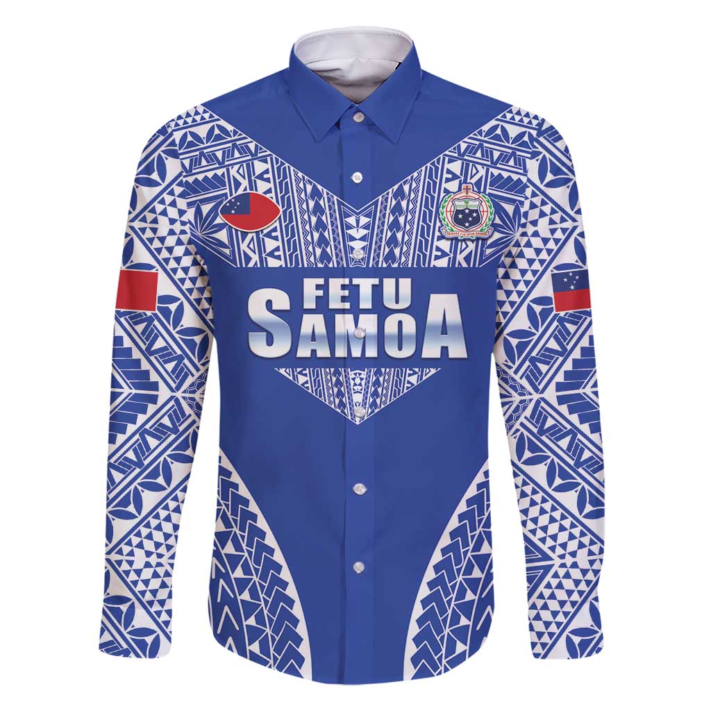 Fetu Samoa Rugby Custom Family Matching Long Sleeve Bodycon Dress and Hawaiian Shirt Go Champions