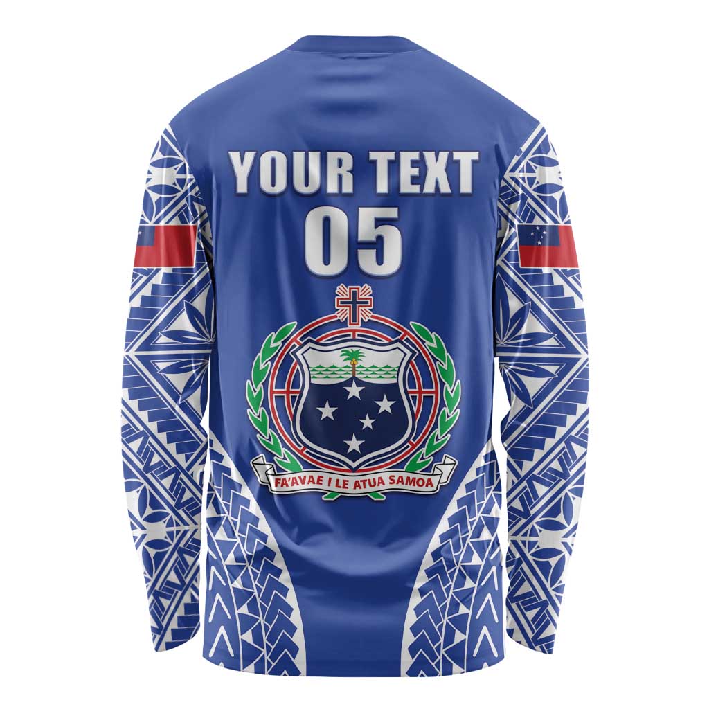 Fetu Samoa Rugby Custom Long Sleeve Shirt Go Champions