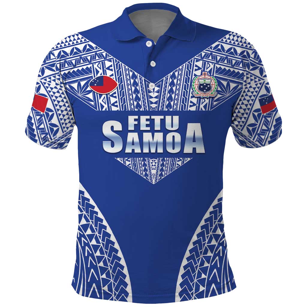 Fetu Samoa Rugby Custom Polo Shirt Go Champions