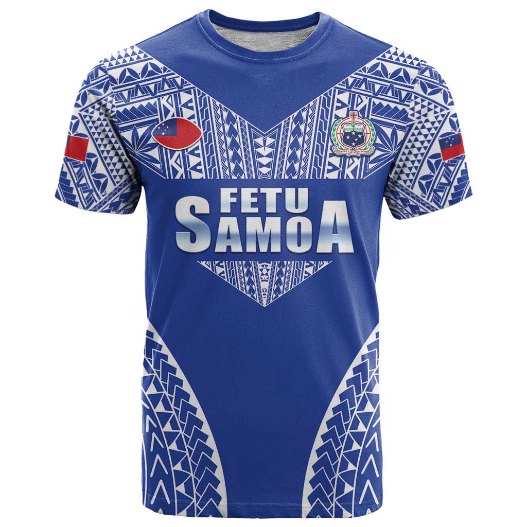 Fetu Samoa Rugby Custom T Shirt Go Champions